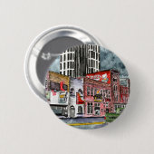 nashville tennessee land muziekhoofdkunst ronde button 5,7 cm (Voorkant /achterkant)