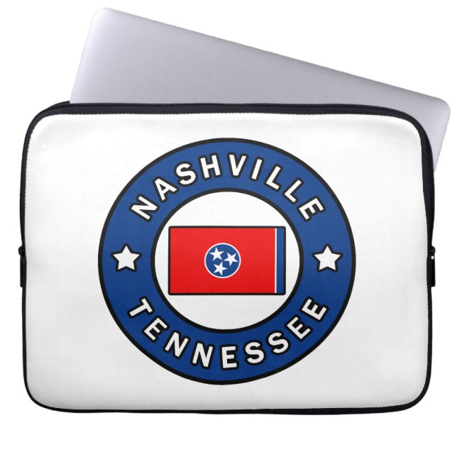 Nashville Tennessee Laptop Sleeve (Voorkant)