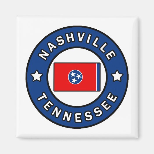 Nashville Tennessee Magneet (Voorkant)