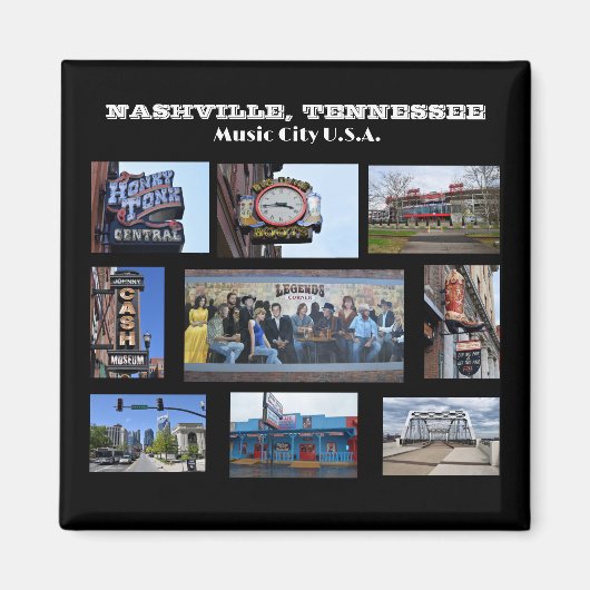 Nashville, Tennessee Magneet (Voorkant)