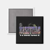 Nashville Tennessee Magneet (Voorkant / Achterkant)