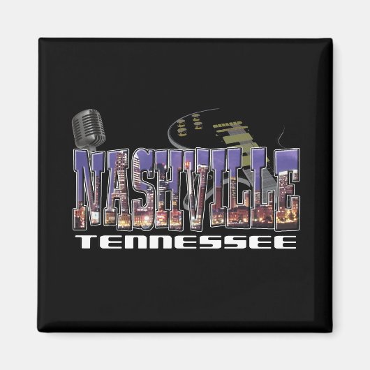 Nashville Tennessee Magneet (Voorkant)