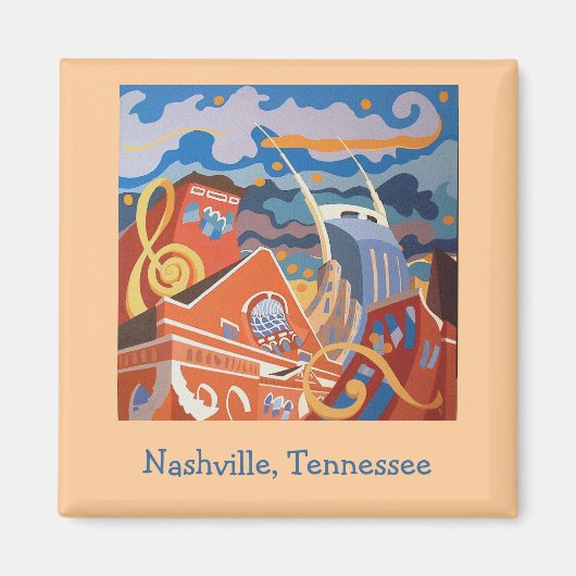 Nashville, Tennessee magnet (Voorkant)