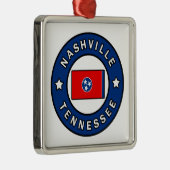 Nashville Tennessee Metalen Ornament (Rechts)
