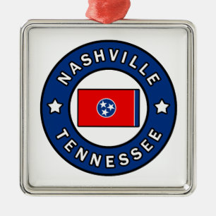 Nashville Tennessee Metalen Ornament
