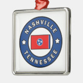 Nashville Tennessee Metalen Ornament (Links)