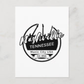 Nashville Tennessee Music City Briefkaart (Voorkant)