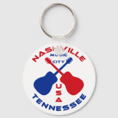 Nashville, Tennessee Music City USA Sleutelhanger (Voorkant)