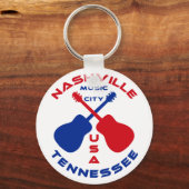 Nashville, Tennessee Music City USA Sleutelhanger (Voorkant)