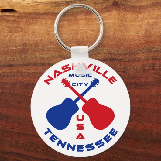 Nashville, Tennessee Music City USA Sleutelhanger (Voorkant)