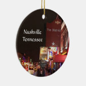 Nashville Tennessee Music Row Downtown Keramisch Ornament (Rechts)