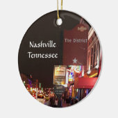 Nashville Tennessee Music Row Downtown Keramisch Ornament (Links)