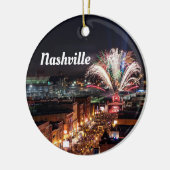 Nashville Tennessee Nightlife Foto Keramisch Ornament (Links)