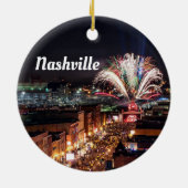 Nashville Tennessee Nightlife Foto Keramisch Ornament (Achterkant)