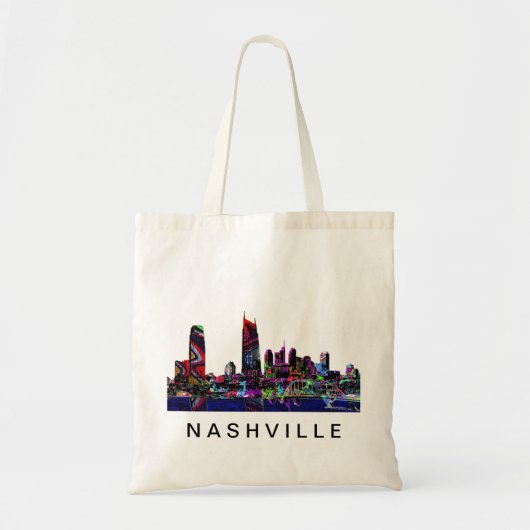 Nashville, Tennessee op graffiti Tote Bag (Voorkant)