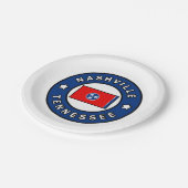 Nashville Tennessee Papieren Bordje (Gekanteld)