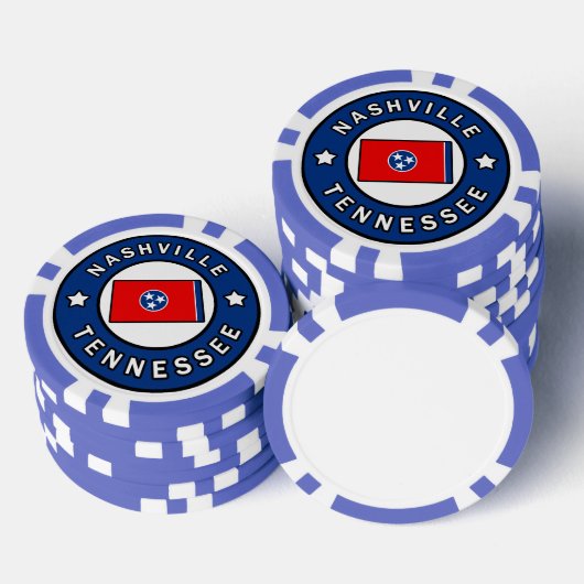Nashville Tennessee Poker Chips (Opstapeling)
