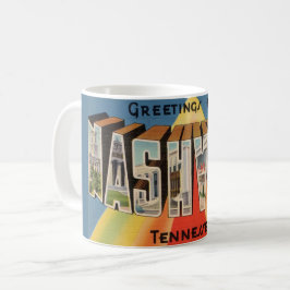 Nashville Tennessee Postcard Greeting Mug Koffiemok