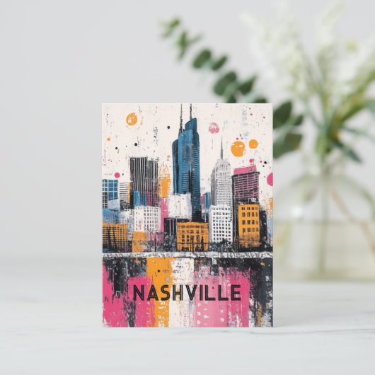 Nashville Tennessee Reizen Briefkaart (Staand voorkant)