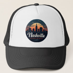 Nashville Tennessee retro Skyline Trucker Pet