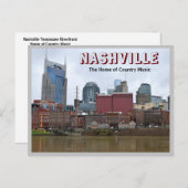Nashville Tennessee Riverfront Feestdagenkaart (Voorkant / Achterkant)