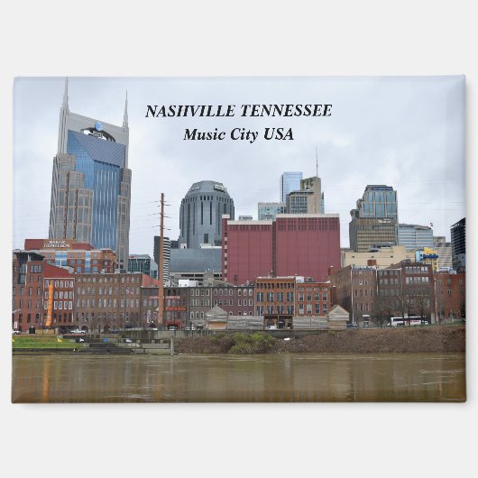 Nashville, Tennessee Riverfront Magneet (Voorkant)