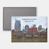 Nashville, Tennessee Riverfront Magneet (Voorkant / Achterkant)