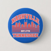 Nashville,Tennessee Ronde Button 5,7 Cm (Voorkant)
