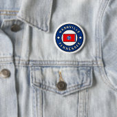 Nashville Tennessee Ronde Button 5,7 Cm (In situ)