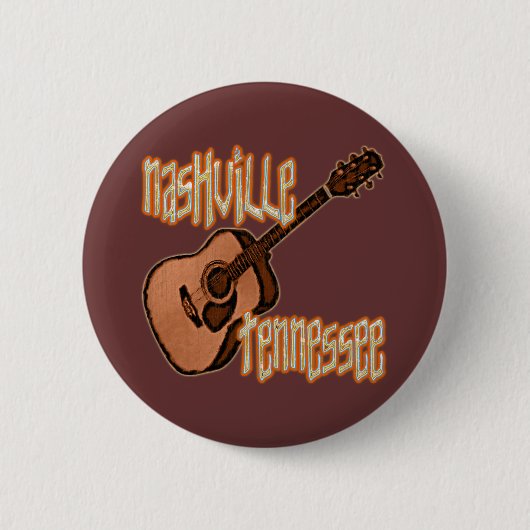 NASHVILLE TENNESSEE RONDE BUTTON 5,7 CM (Voorkant)