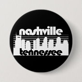 Nashville Tennessee Ronde Button 7,6 Cm (Voorkant)