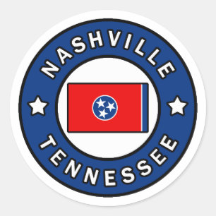 Nashville Tennessee Ronde Sticker