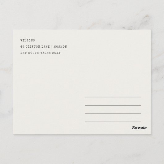 Nashville Tennessee Silhouette Watercolor Reis Briefkaart (Achterkant)