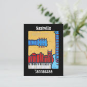 Nashville, Tennessee skyline briefkaart (Staand voorkant)