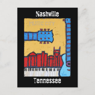 Nashville, Tennessee skyline briefkaart