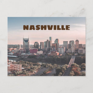 Nashville, Tennessee - skyline Briefkaart