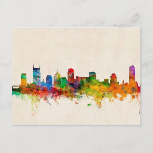 Nashville Tennessee Skyline Cityscape Briefkaart