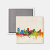 Nashville Tennessee Skyline Cityscape Magneet (Voorkant / Achterkant)