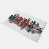 Nashville Tennessee Skyline Deurmat (Schuin)