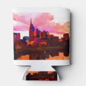 Nashville Tennessee Skyline door Jon Baran Blikjeskoeler (Achterkant)