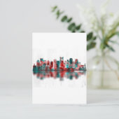 Nashville Tennessee Skyline Feestdagenkaart (Staand voorkant)