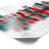 Nashville Tennessee Skyline Foto Afdruk (Hoek)