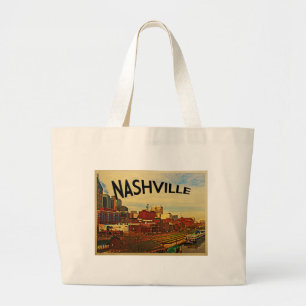 Nashville Tennessee Skyline Grote Tote Bag