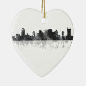 NASHVILLE, TENNESSEE SKYLINE KERAMISCH ORNAMENT (Rechts)