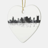 NASHVILLE, TENNESSEE SKYLINE KERAMISCH ORNAMENT (Links)