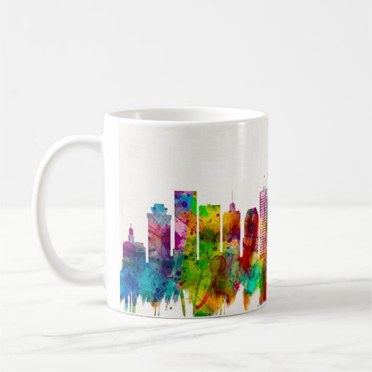 Nashville Tennessee Skyline Koffiemok (Links)