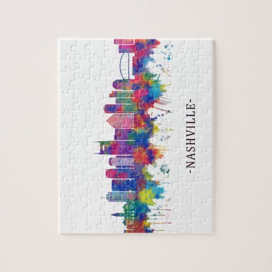 Nashville Tennessee Skyline Legpuzzel (Verticaal)
