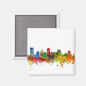 Nashville Tennessee Skyline Magneet (Voorkant / Achterkant)