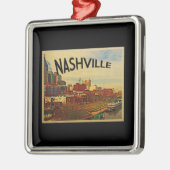 Nashville Tennessee Skyline Metalen Ornament (Links)
