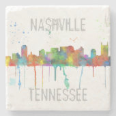 NASHVILLE, TENNESSEE SKYLINE - Onderzetter met ste (Voorkant)